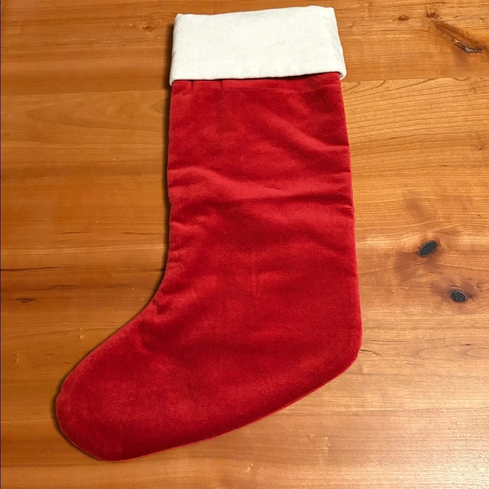 Pottery Barn Classic Velvet Stocking